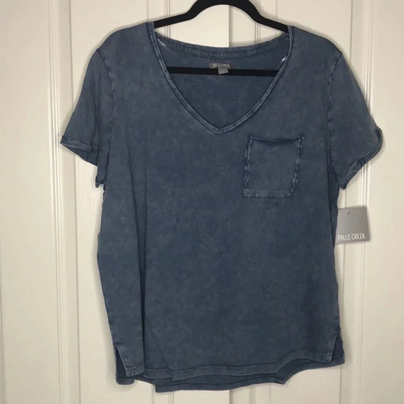 FALLS CREEK Cotton V-Neck Pocket Tee - Picture 1 of 6